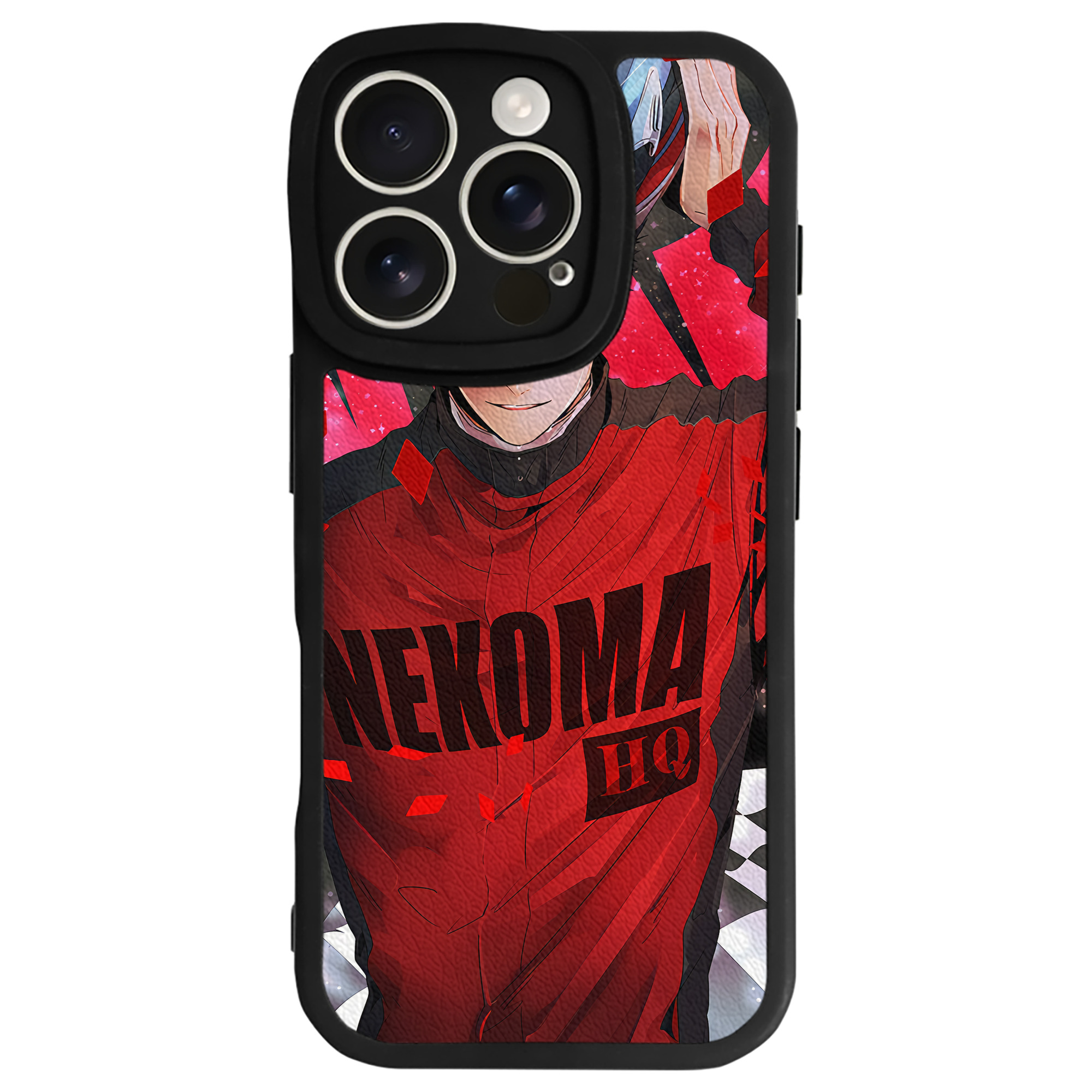 （画像用） ハイキュー!! Haikyu!! 【iPhone 16シリーズ対応】シリコンスマホケース（レザー調） 材質：シリコン